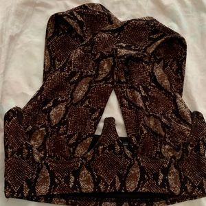 Cross Front Cutout Bustier